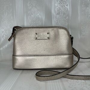 Kate Spade Wellesley Hanna Metallic Rose Gold Purse